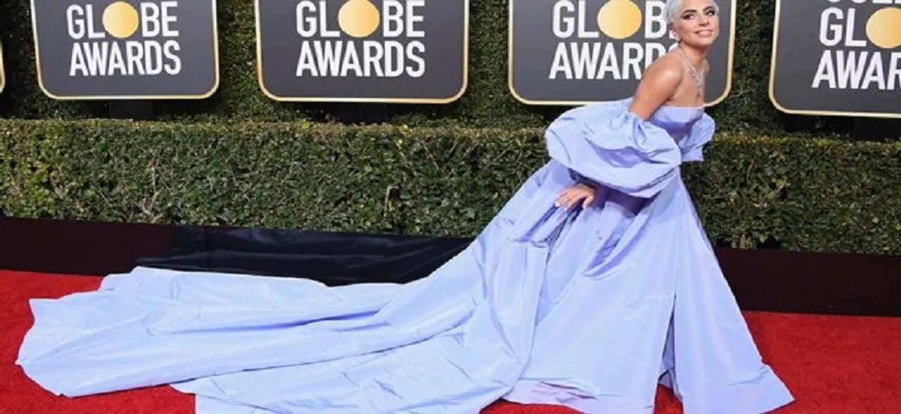 Golden Globes 2019: Lady Gagaâ€™s blue Valentino gown certainly owned the red carpet