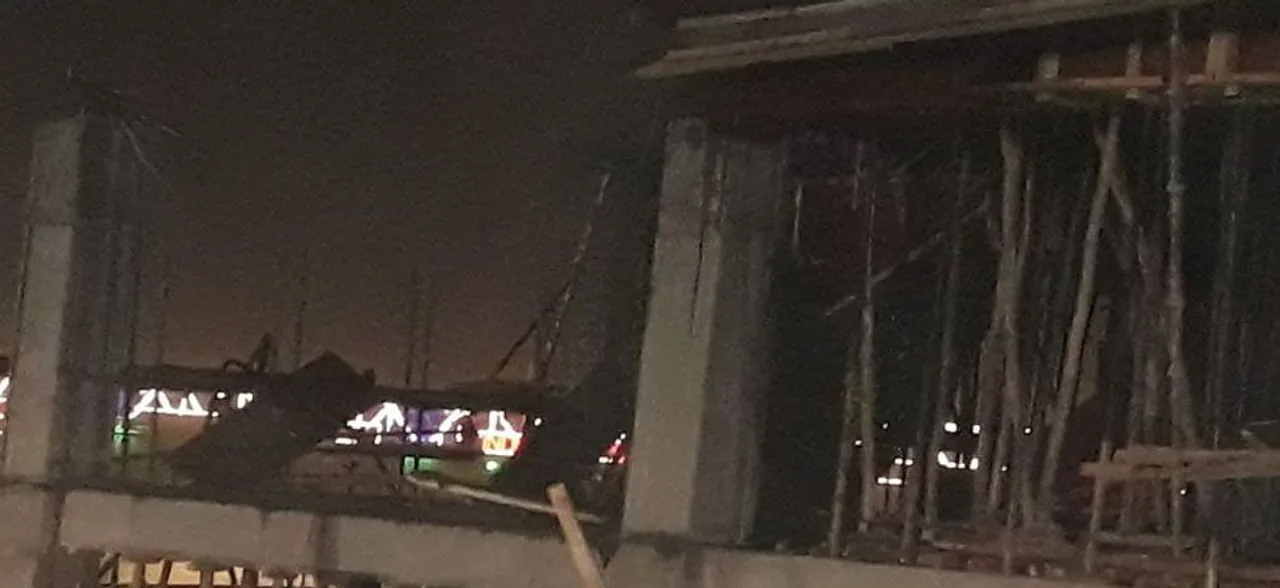 Prayagraj: Portion of Kumbh Mela heliport building collapses