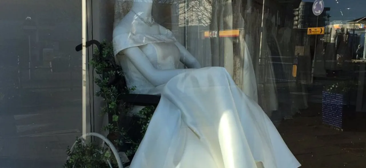 This bridal shop is winning hearts for displaying a mannequin on wheelchair