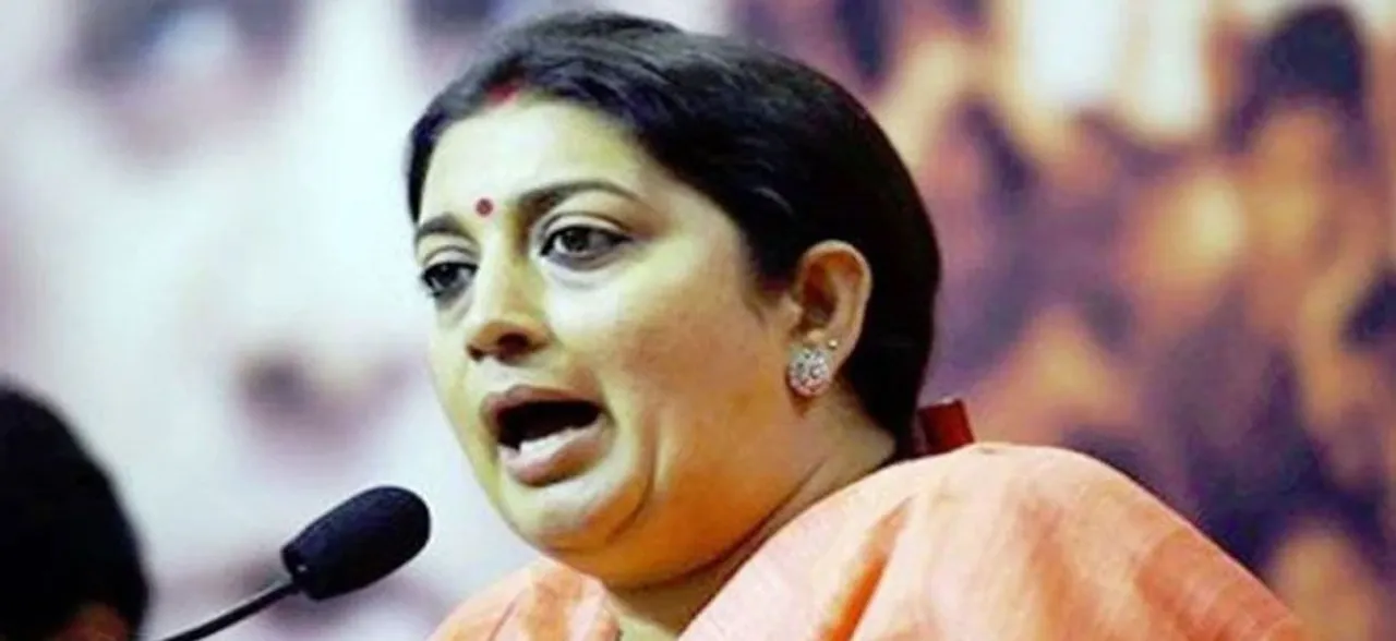 Gandhi family conferred Bharat Ratna on themselves, Smriti Iraniâ€™s dig at Congress chief