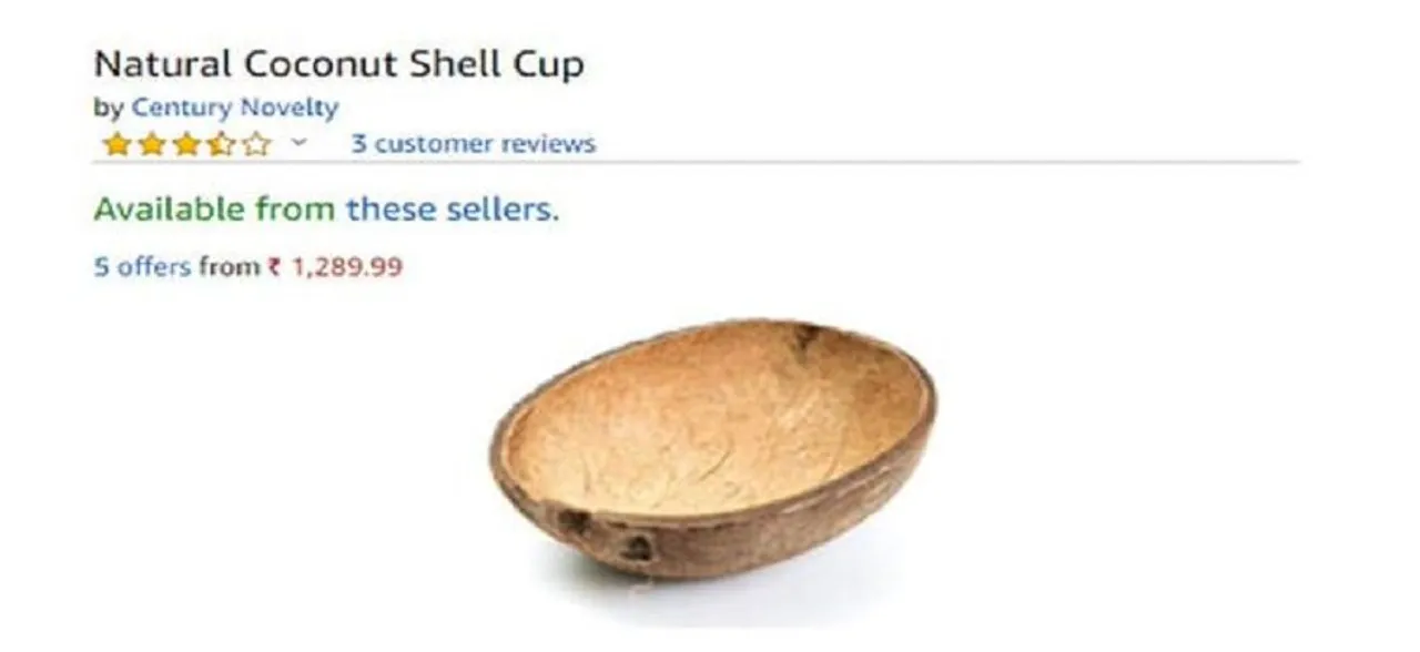 Amazon is selling real, â€˜Natural Coconut Shellsâ€™ for Rs 1,365, and Twitter is definitely not amused 