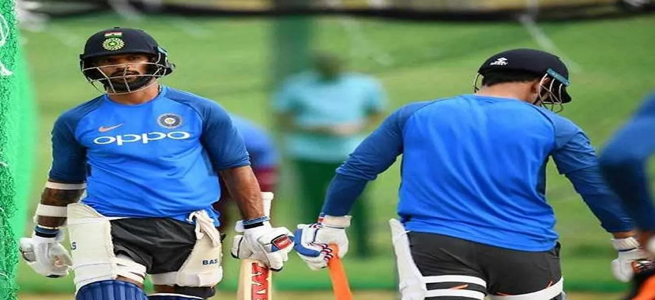 WATCH VIDEO - Shikhar Dhawan counters short ball by playing tennis and cricket in practice