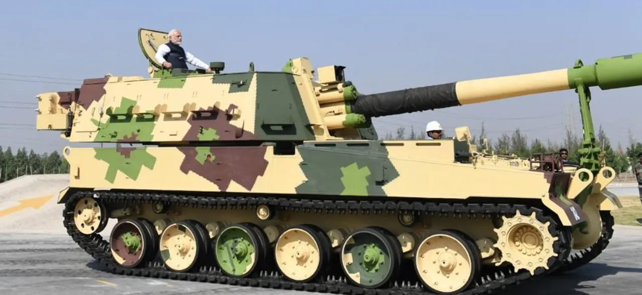 Watch: Narendra Modi rides K-9 Vajra self-propelled howitzer, video goes viral