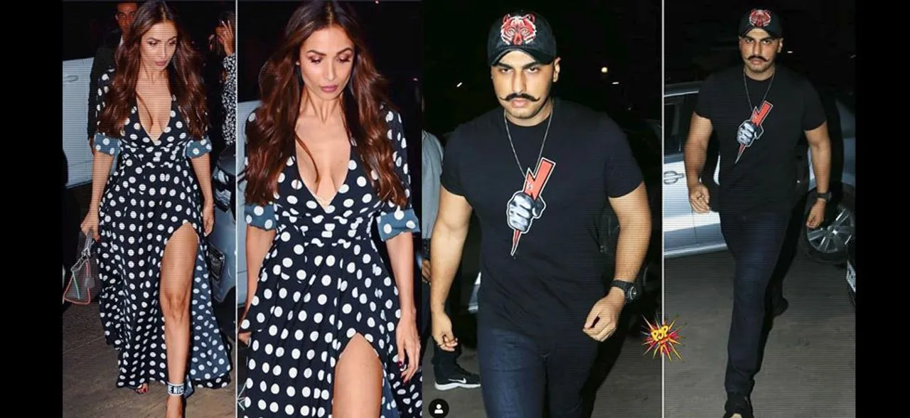Malaika Arora looks sexiest as she goes on a dinner date with Arjun Kapoor sporting an epic moustache