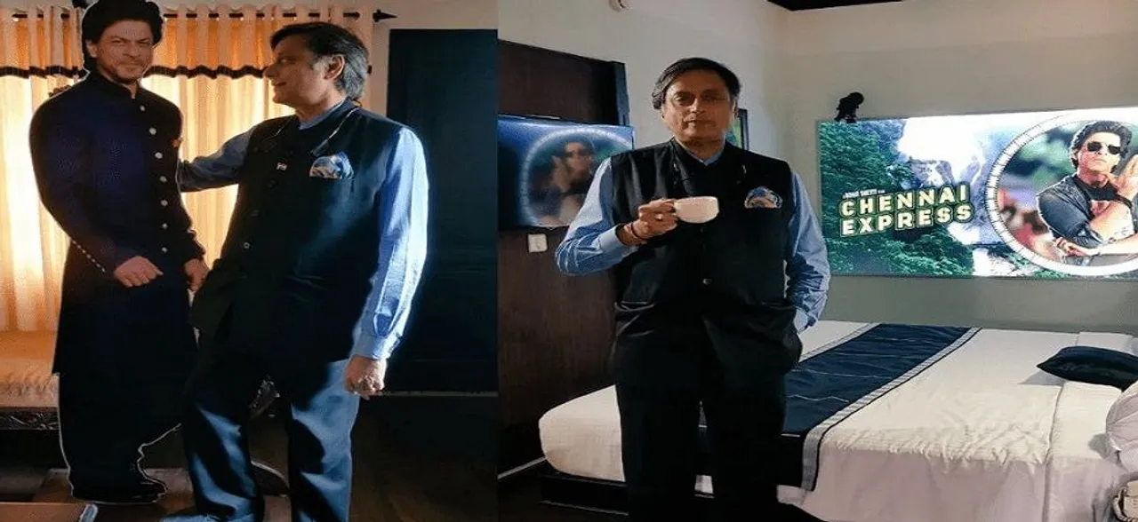 Shashi Tharoor may have just discovered a shrine for Shah Rukh Khan at a Munnar Hotel, Kerala 