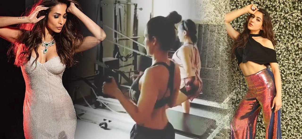 â€˜Pilate girlsâ€™ Malaika Arora Khan and Sara Ali Khan are giving out major 'Fitness Inspo' in this video!