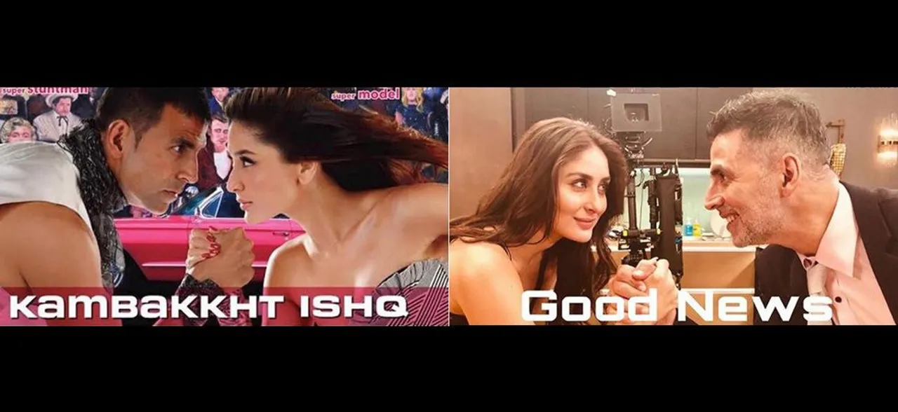 10 Year Challenge: Akshay Kumar kicks off â€˜Good Newsâ€™ shoot with Kareena Kapoor in a unique way