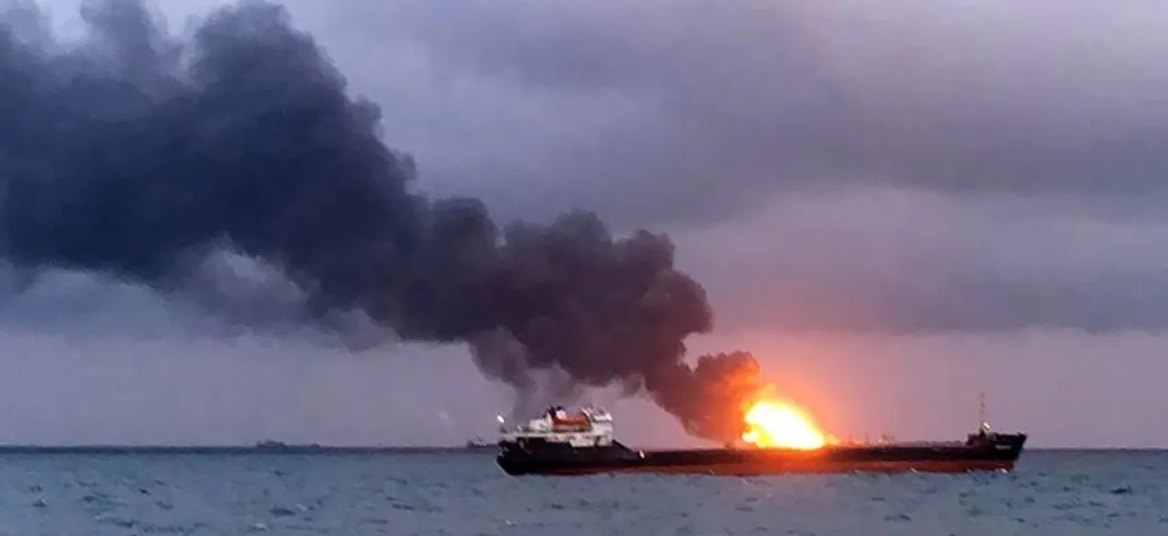 6 Indian sailors killed in massive ship blaze in Kerch Strait off Russia coast 