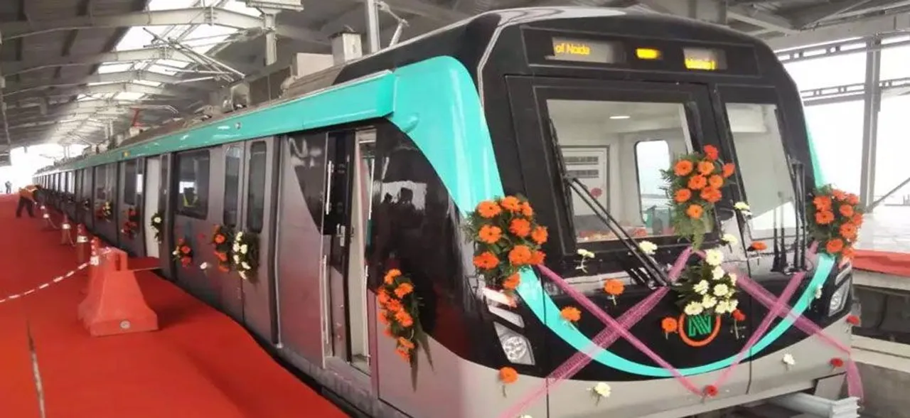UP Chief Minister Yogi Adityanath inaugurates Noida-Greater Noida Aqua Line Metro 