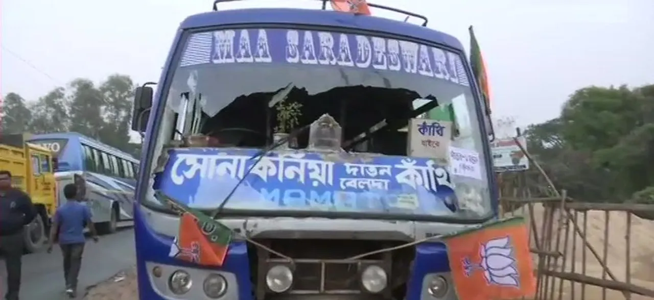 TMC, BJP workers clash after Amit Shahâ€™s rally in East Midnapore, situation remains tense