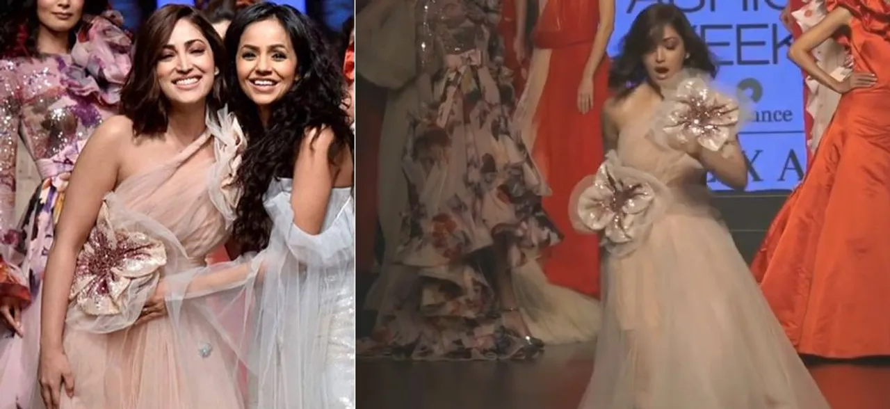 Yami Gautam keeps her 'Josh High' as she tumbles and falls at LFW 2019 runway