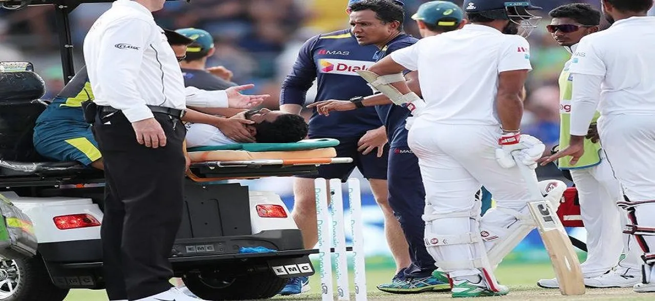 Dimuth Karunaratne gets hit by bouncer, taken to hospital in Canberra Test vs Australia