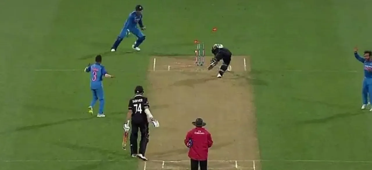 MS Dhoni confirms he is a freak â€“ Effects a brilliant run-out as India win