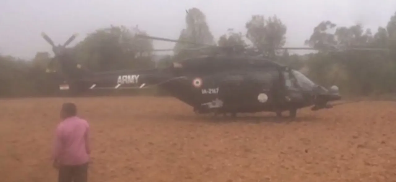 Indian Army helicopter makes emergency landing in potato field near Bengaluru 
