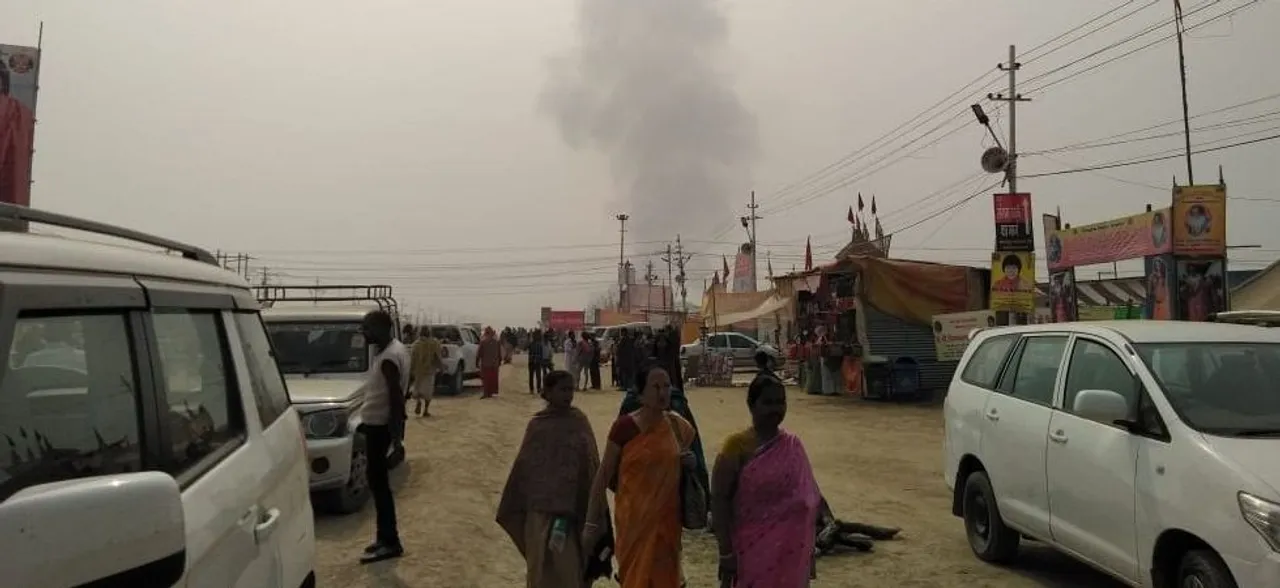 Kumbh Mela 2019: UP Chief Minister Yogi Adityanathâ€™s pandal catches fire in Prayagraj