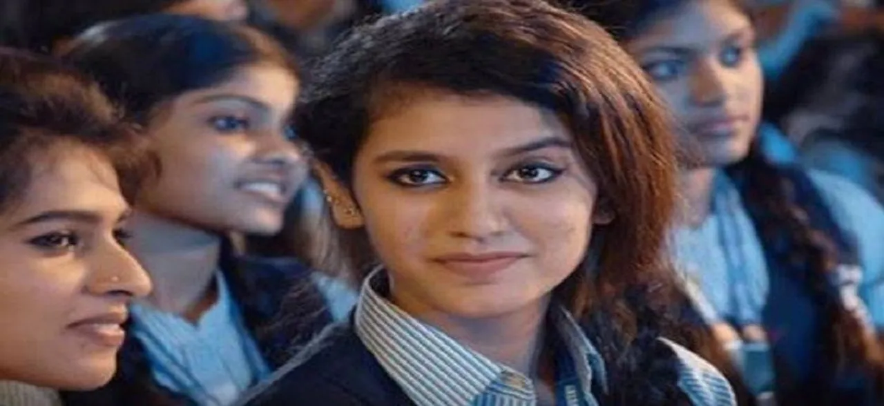 Priya Prakash Varrier does it again, her liplock scene is breaking the internet 