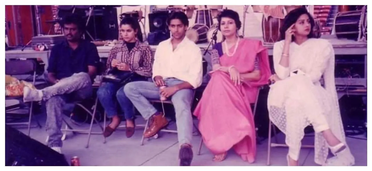 Remembering Sridevi, Ram Gopal Varma shares an unseen picture of the late actor with Salman Khan and Rajinikanth 