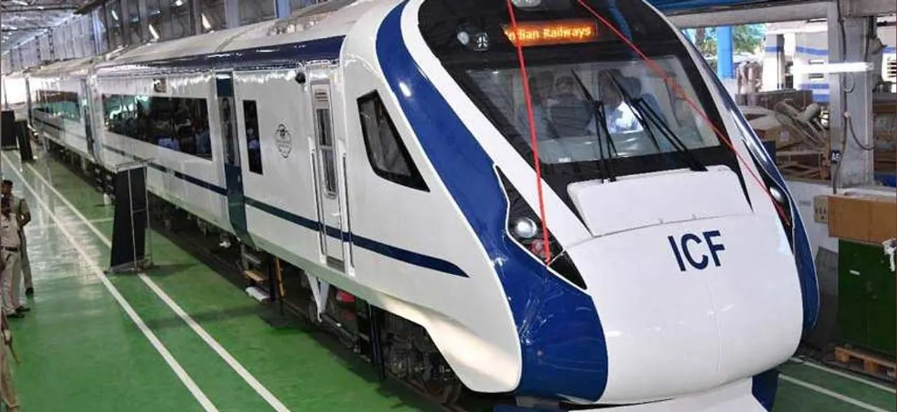 Watch: Itâ€™s a bird...Itâ€™s a plane, no its our very own â€˜Vande Bharat Expressâ€™ zooming in