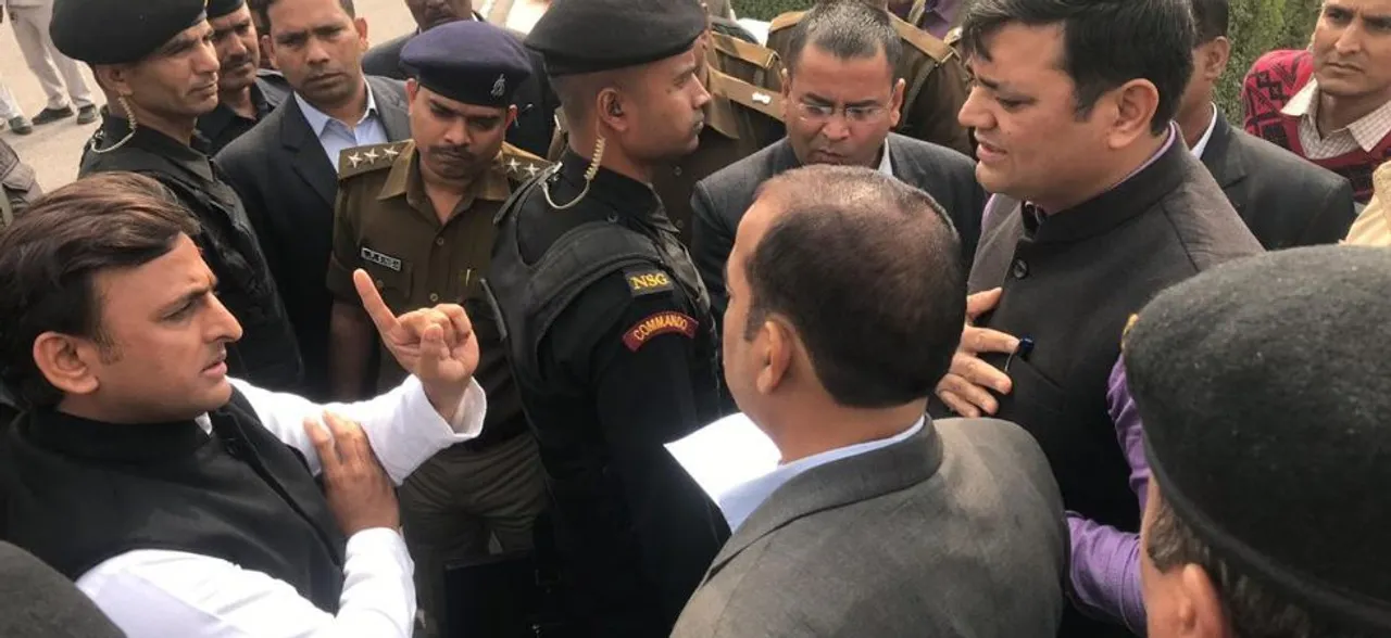 In Akhilesh vs Yogi, â€˜bombsâ€™ at Allahabad University intensify â€˜detentionâ€™ drama