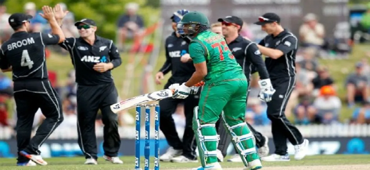 New Zealand thrashed Bangladesh to go 1-0 up in three-match ODI series