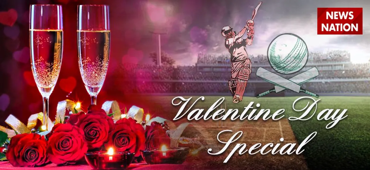 Indian cricketers celebrated Valentine's Day with their soul mate