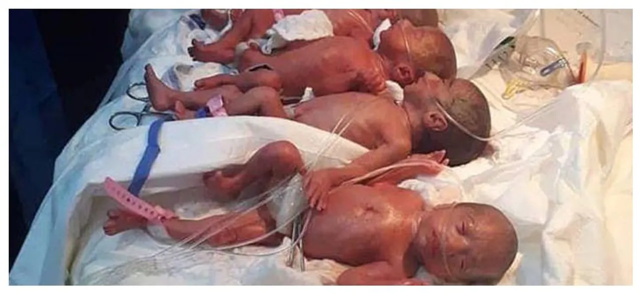 25-year-old Iraqi mum gives birth naturally to 6 girls, boy in septuplet pregnancy