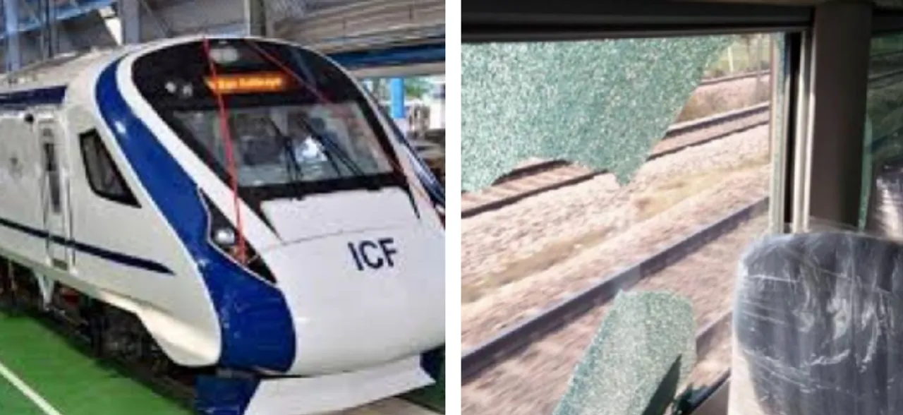 Vande Bharat Express again attacked with stones, third time in two months