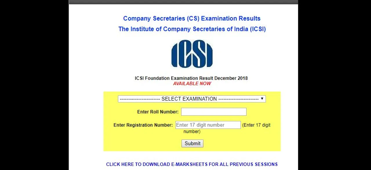 ICSI CS Foundation 2018 result released, CHECK NOW