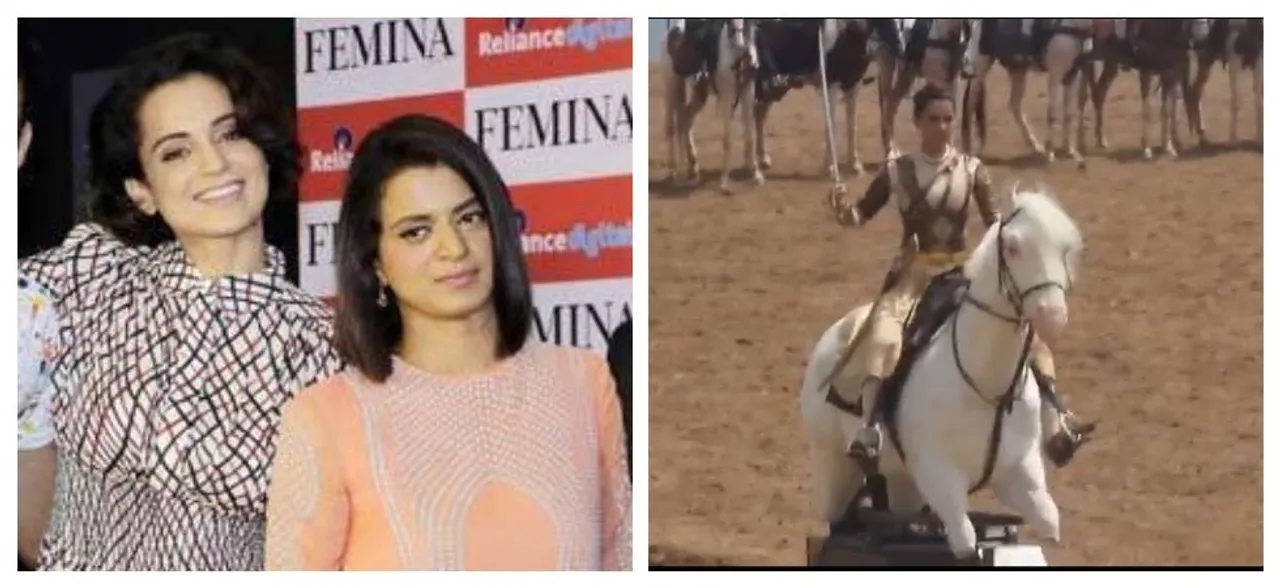 Kangana Ranautâ€™s sister comes to her rescue amid trolls over â€˜mechanical horseâ€™ in Manikarnika 