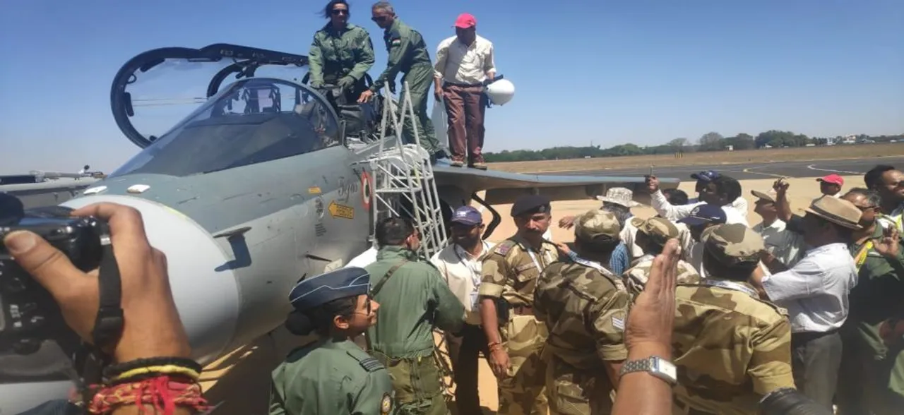 PV Sindhu becomes first woman to co-pilot Made-In-India Tejas at Aero India 2019 in Bengaluru