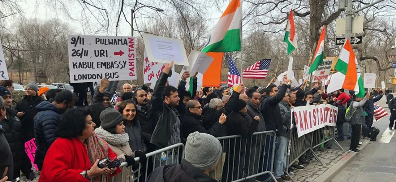 Pulwama Attack: Indian Americans protest outside Pakistan, Chinese consulates in US