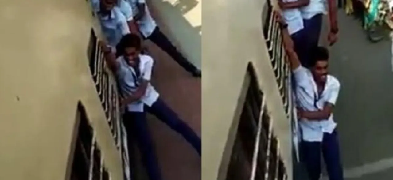 Students carelessly perform dangerous stunts on train, WATCH viral video