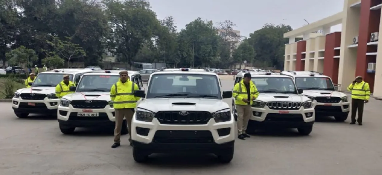 Gurugram police adds six new Mahindra Scorpio into its force