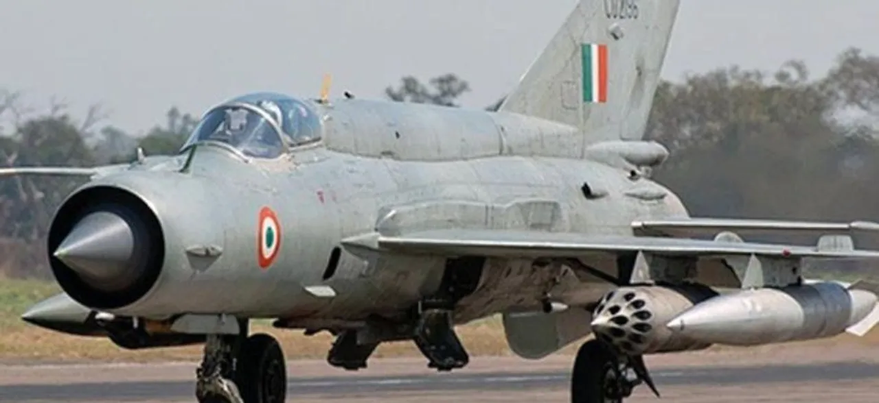 One IAF pilot Wing Commander took off in MiG 21 Bison today, he is yet to return: ANI