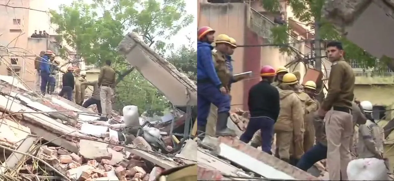 Alert neighbour notices leaning building, saves lives in Karol Bagh