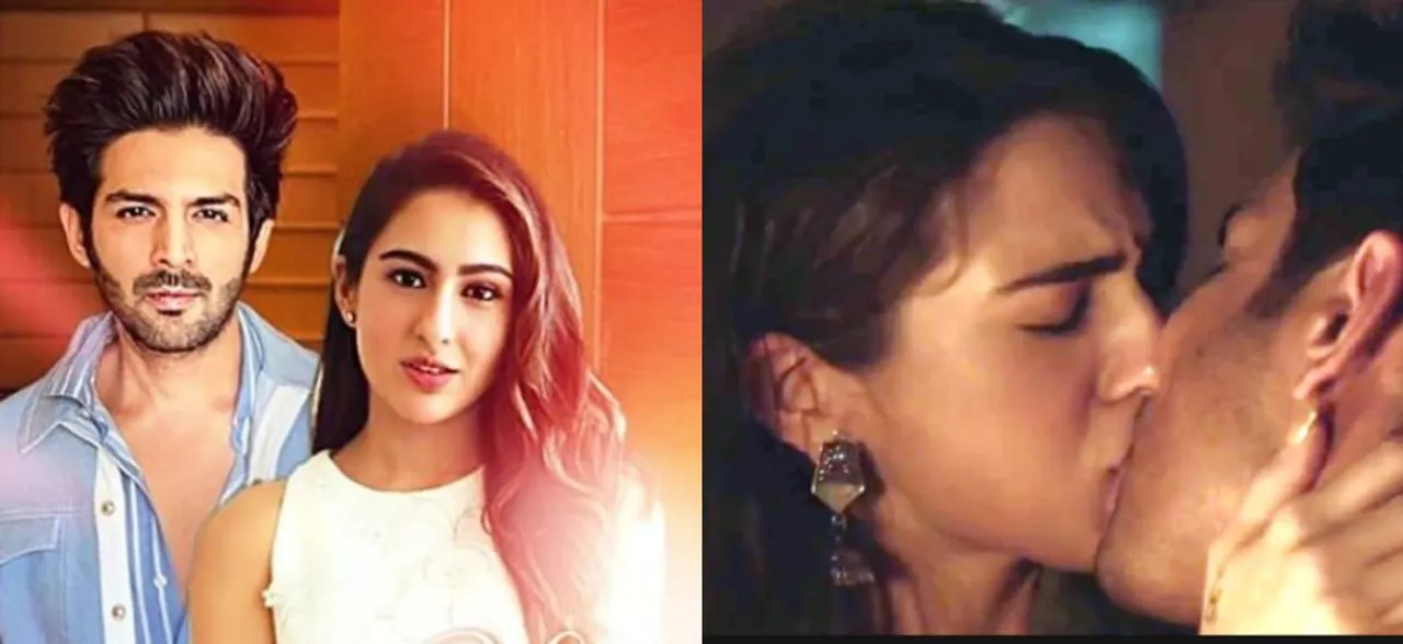 Kartik Aaryan caught kissing Sara Ali Khan for Love Aaj Kal 2: Watch video