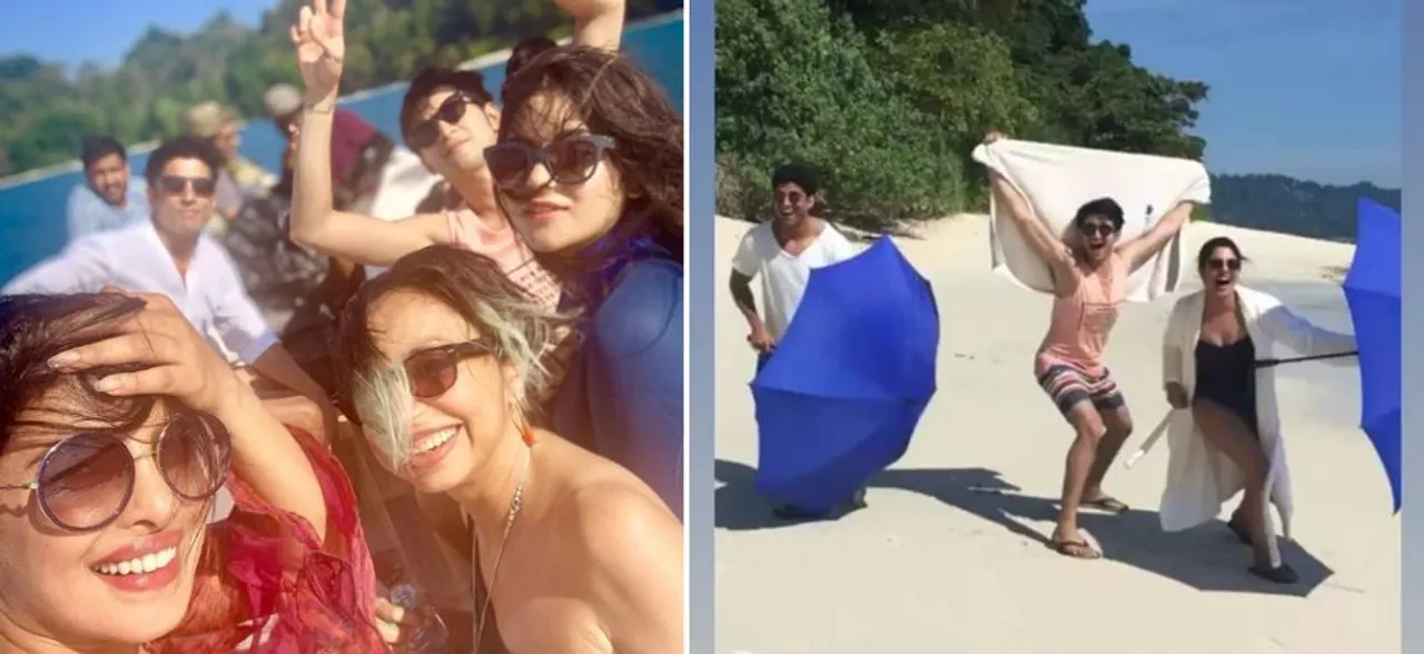 Priyanka Chopra's beach selfie is proof she is having gala time with the cast of The Sky Is Pink