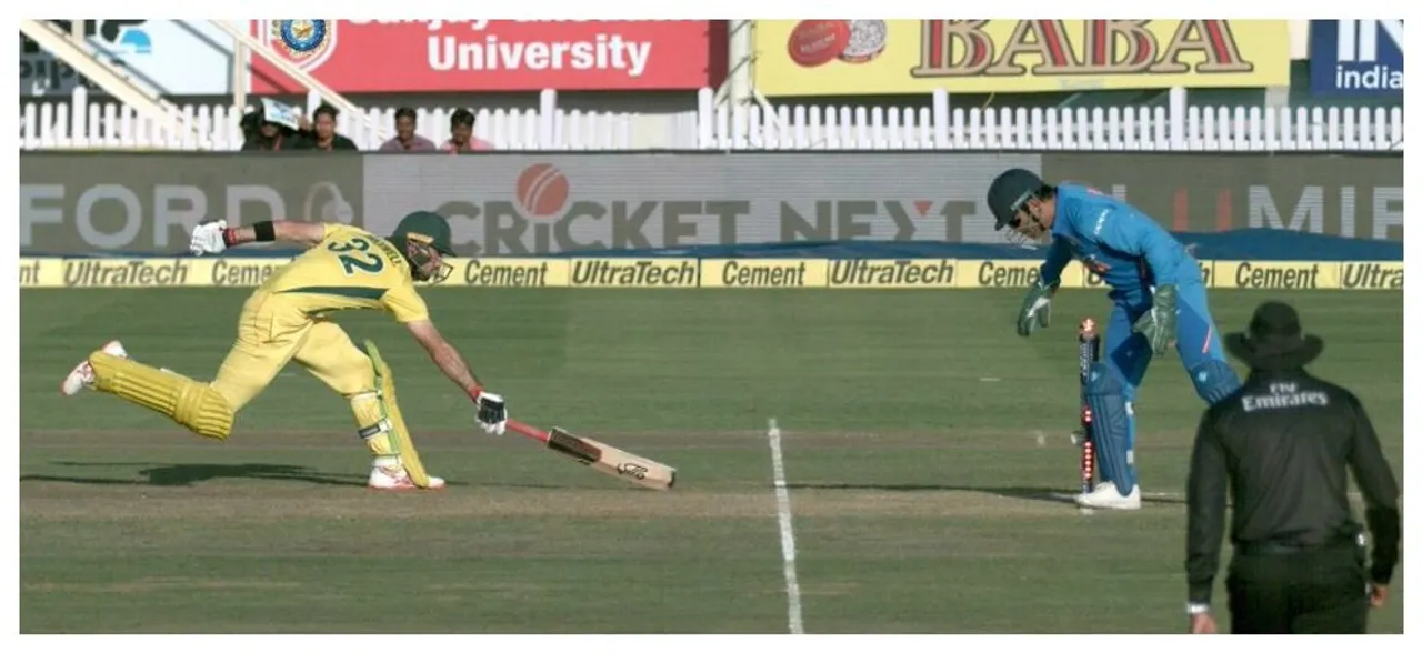 Watch â€“ MS Dhoniâ€™s magic run-out of Glenn Maxwell gives Ranchi fans plenty to cheer