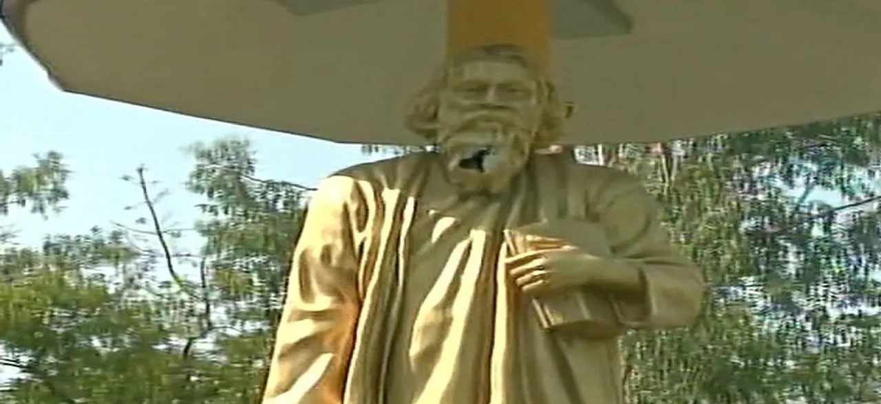 Rabindranath Tagoreâ€™s statue vandalised in West Bengalâ€™s Bidhannagar