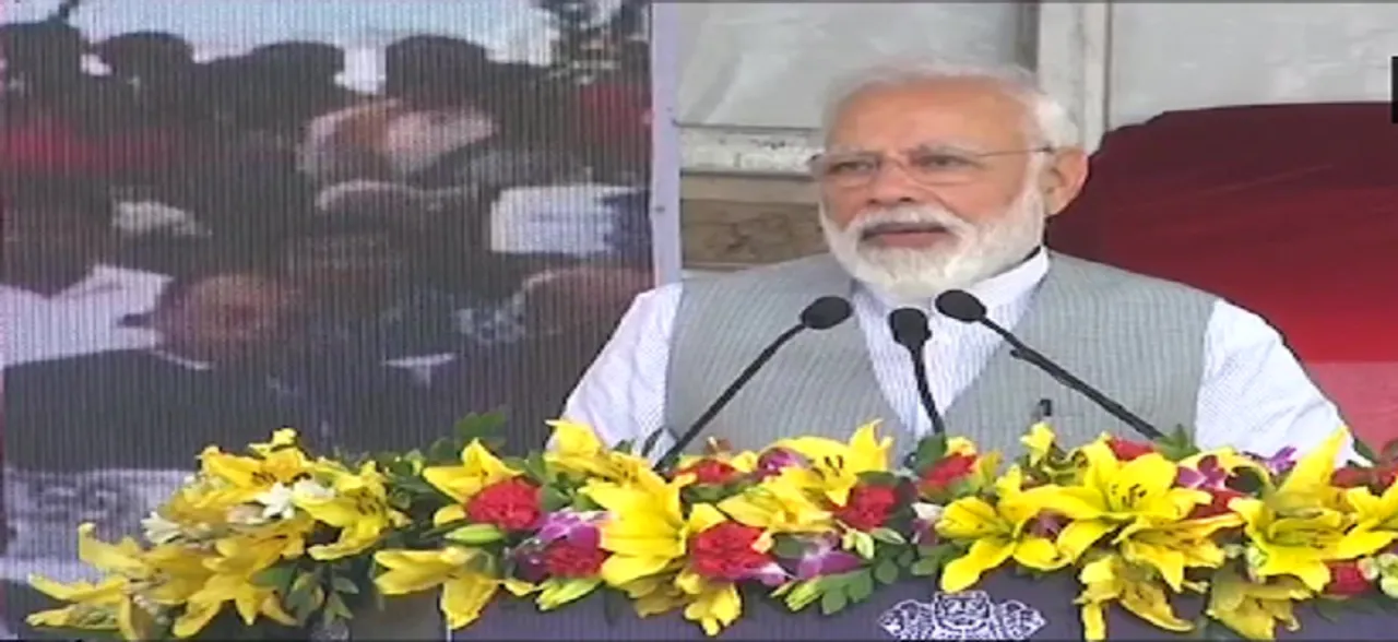 They thought we would come through land, but we struck them from skies, says PM Modi