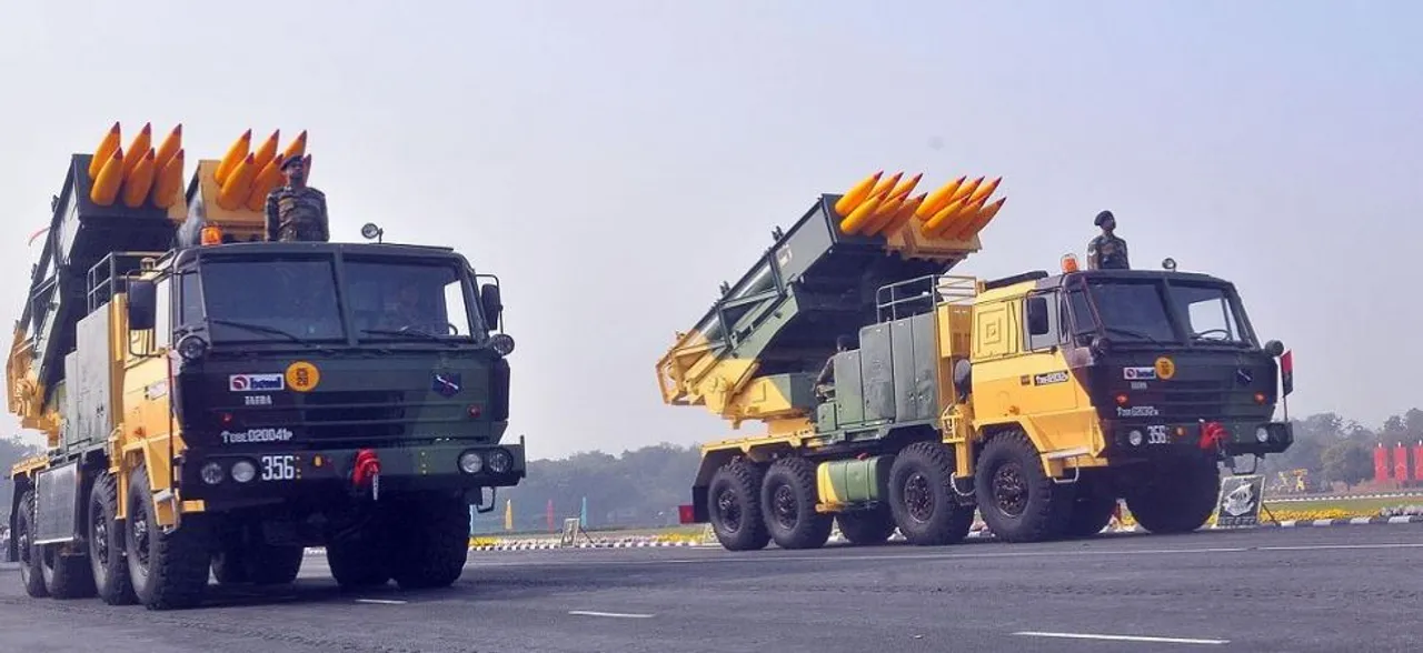 India successfully tests Pinaka guided extended range rockets off Pokhran Range in Rajasthan