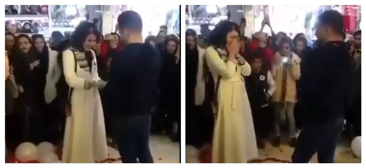 Iranian couple arrested for â€˜contradicting Islamic ritualsâ€™ after their public marriage proposal goes viral