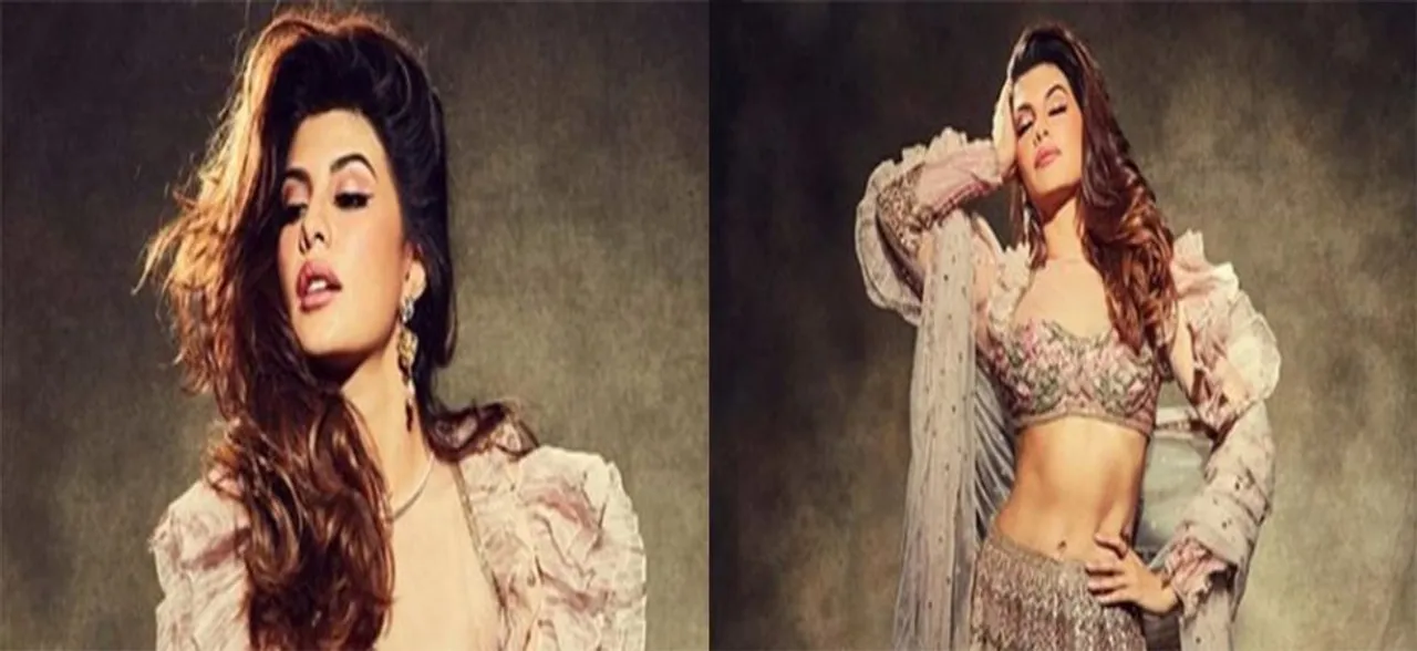 Akash-Shloka wedding: Jacqueline Fernandez stuns in a Pink Lehenga