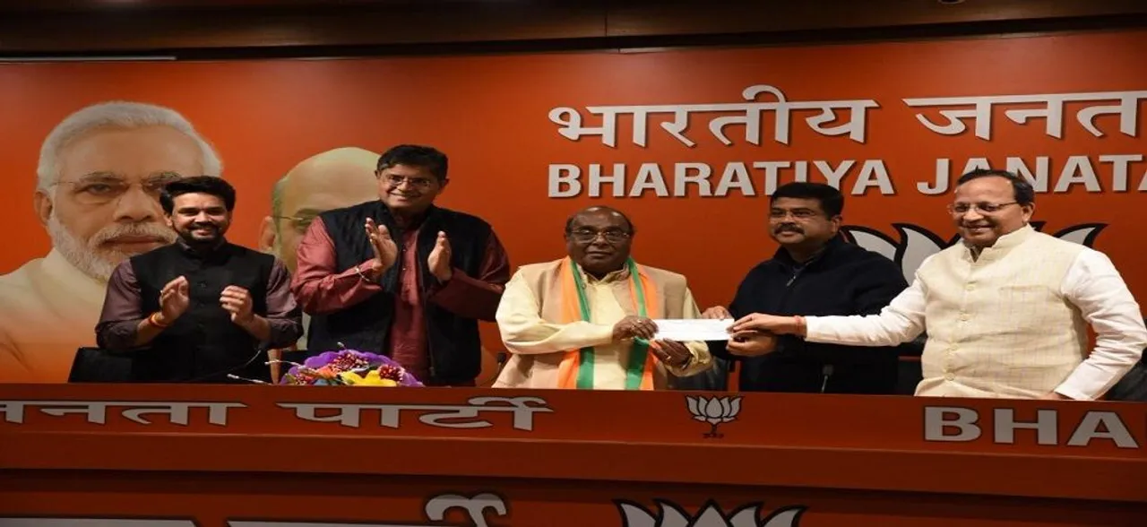 Odisha Assembly polls: Expelled BJD MLA Damodar Rout joins BJP