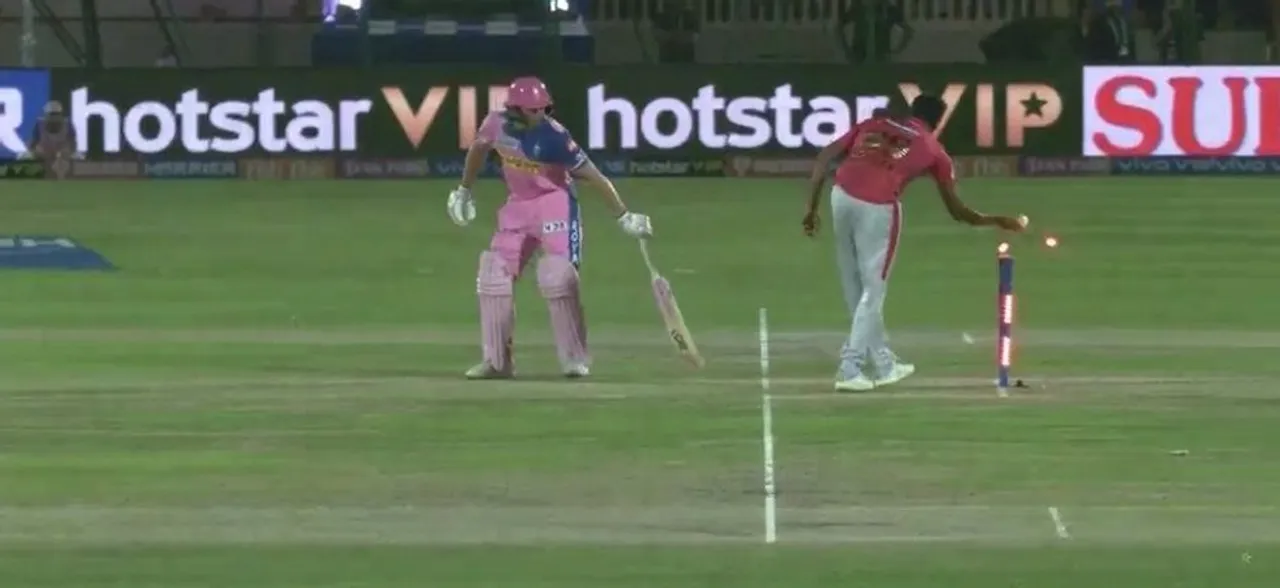 IPL sees rare sight - Jos Buttler gets mankaded by Ravichandran Ashwin