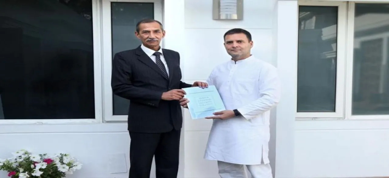 Surgical strikes hero Lt Gen Hooda submits national security report to Rahul Gandhi