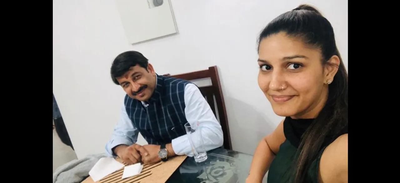Sapna Chaudhary meets Manoj Tiwari again, likely to campaign for BJP