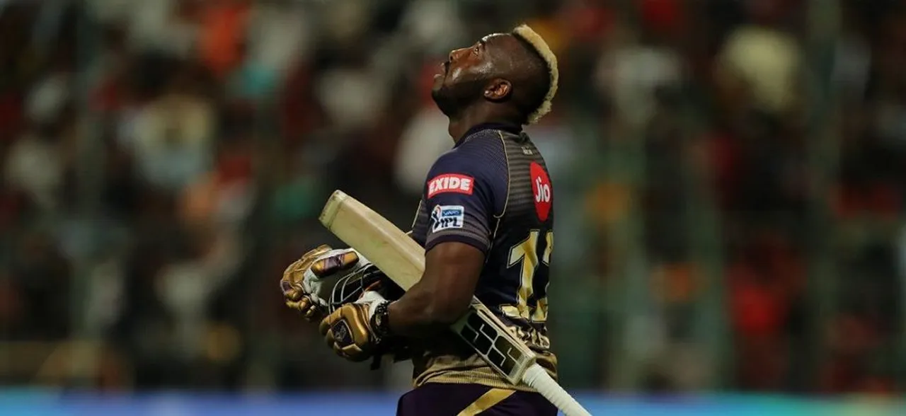 Andre Russell's 13-ball 48 runs gives Kolkata Knight Riders five-wicket win over Bangalore