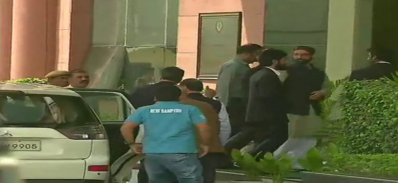Mirwaiz Umar Farooq reaches NIA headquarters in New Delhi, urges people to maintain peace