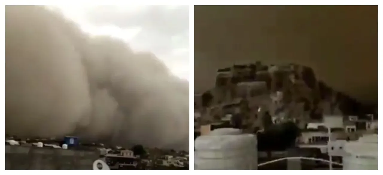  WATCH| Terrifying moment when dust storm engulfs parts of Rajasthan 